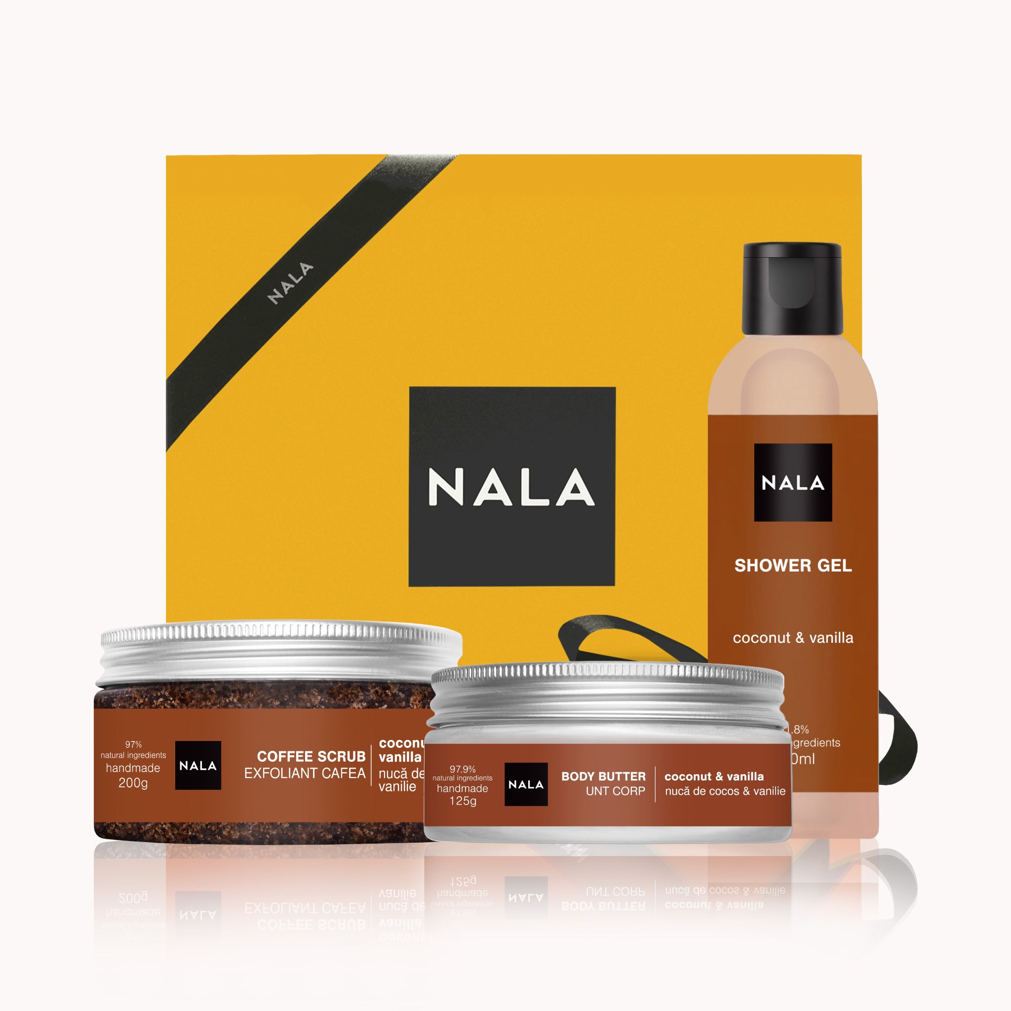 Set Regalo Hidratación y Exfoliación Piel Seca – Coco y Vainilla (Manteca)