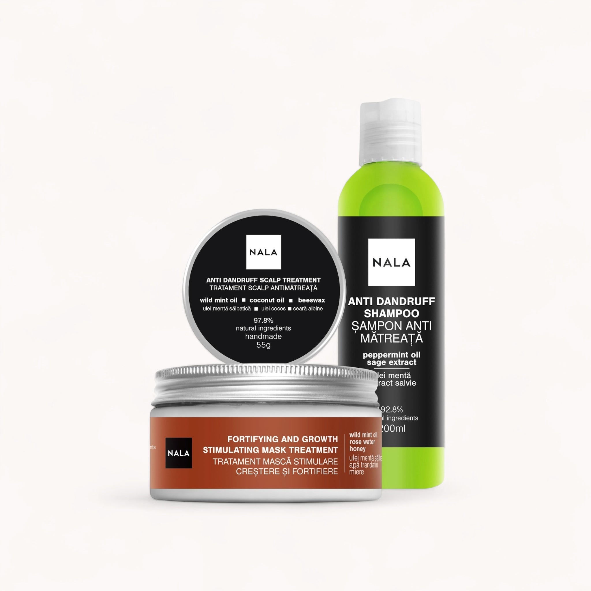 Set de tratamiento para cabello y cuero cabelludo - Anticaspa
