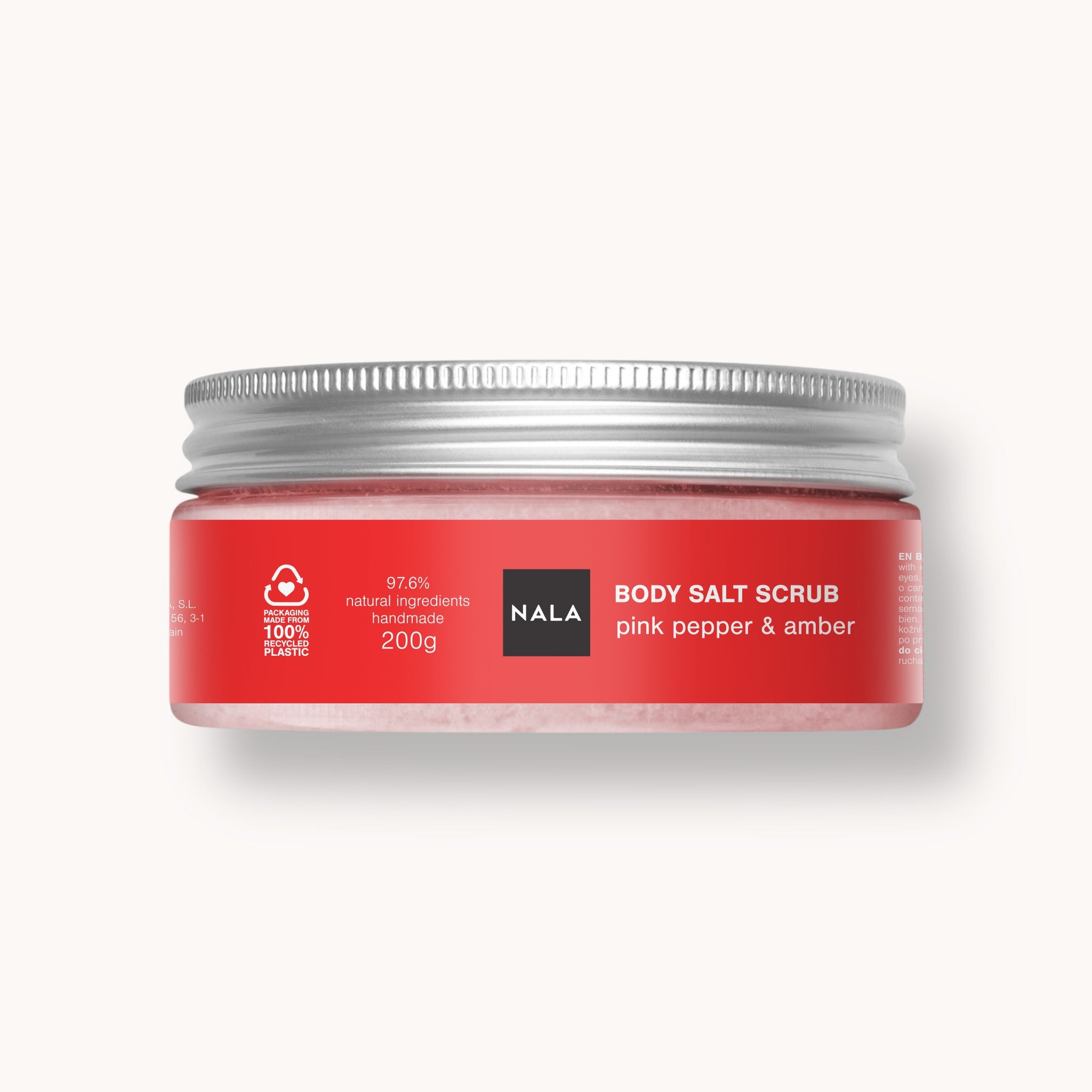 Exfoliante de Sal – Pimienta Rosa & Ámbar