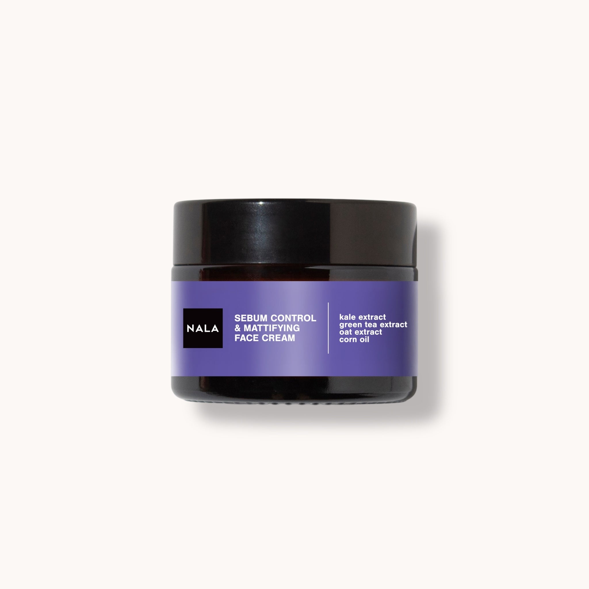 Crema Control Sebo & Matificante – Piel Grasa – Extracto de Kale, Té Verde, Avena y Aceite de Germen de Maíz