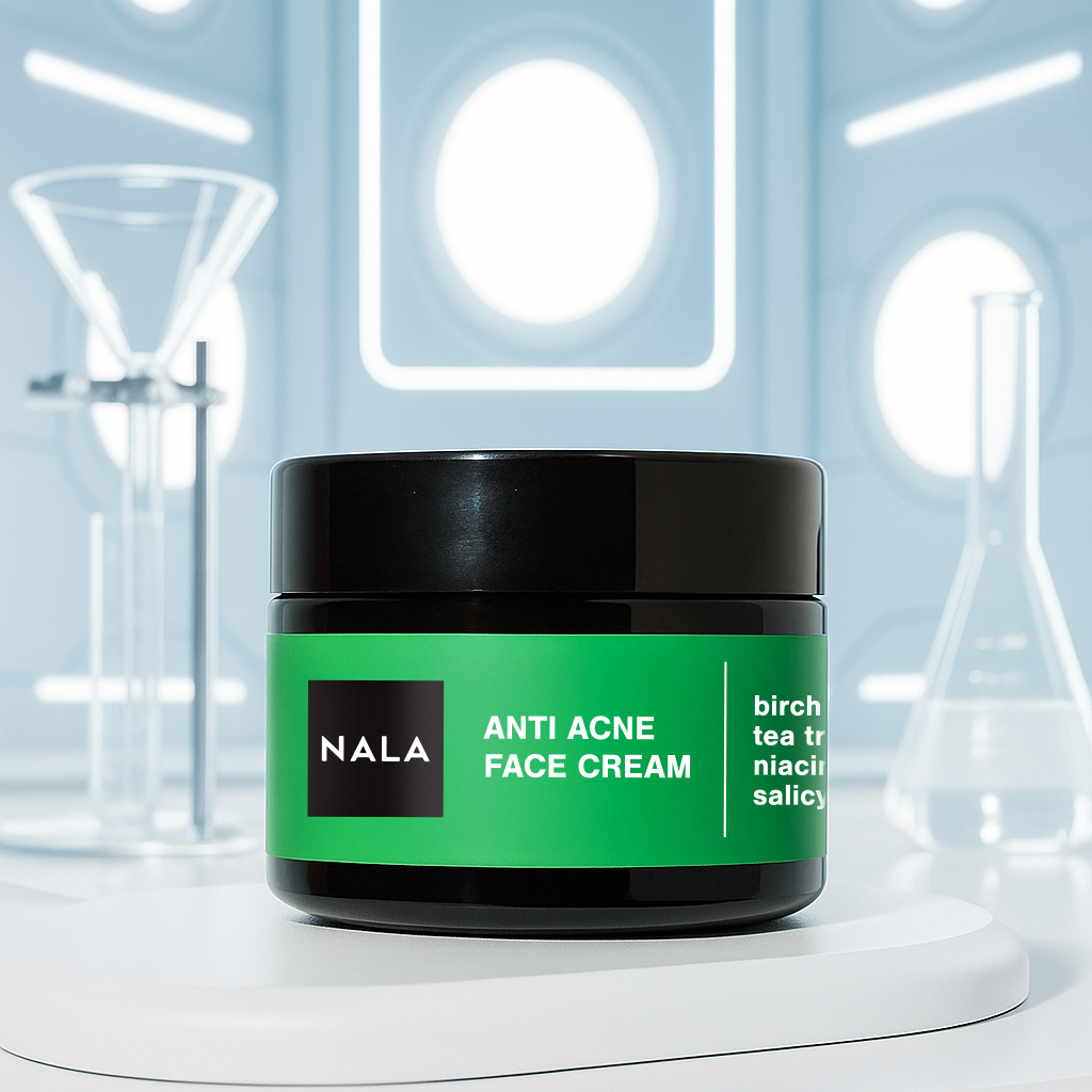 Crema Antiacné – Niacinamida, Ácido Salicílico, Savia de Abedul y Aceite de Árbol de Té