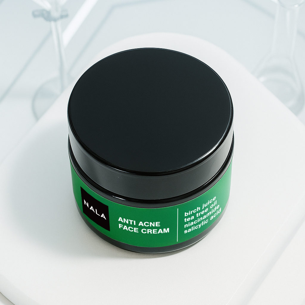 Crema Antiacné – Niacinamida, Ácido Salicílico, Savia de Abedul y Aceite de Árbol de Té