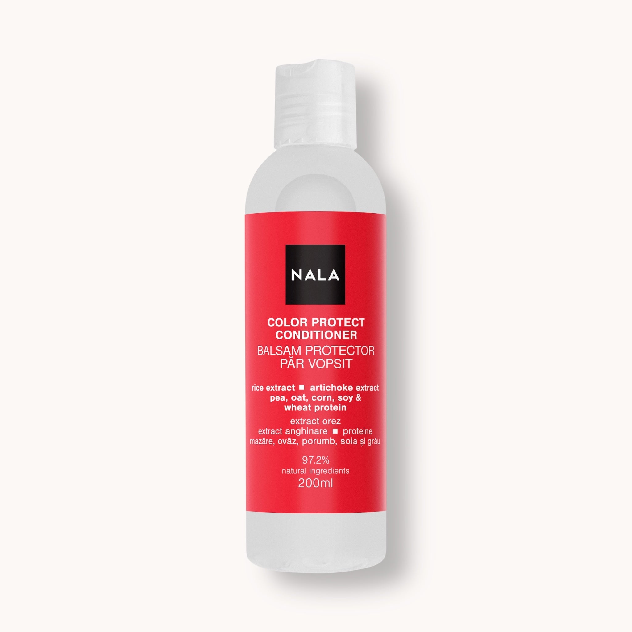 Bálsamo protector para Cabello Teñido - Extracto de Arroz, Alcachofa, Proteínas de Guisante, Avena, Maíz, Soja y Trigo