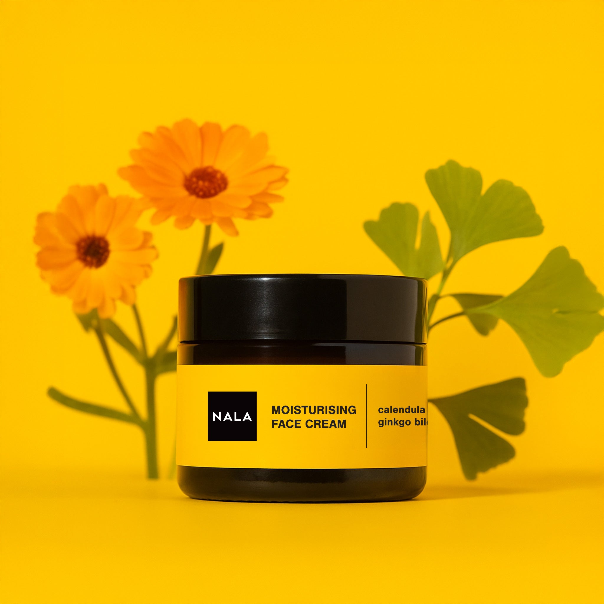 Crema Hidratante – Piel Normal – Extracto de Caléndula, Ginkgo Biloba y Aceite de Semillas de Uva