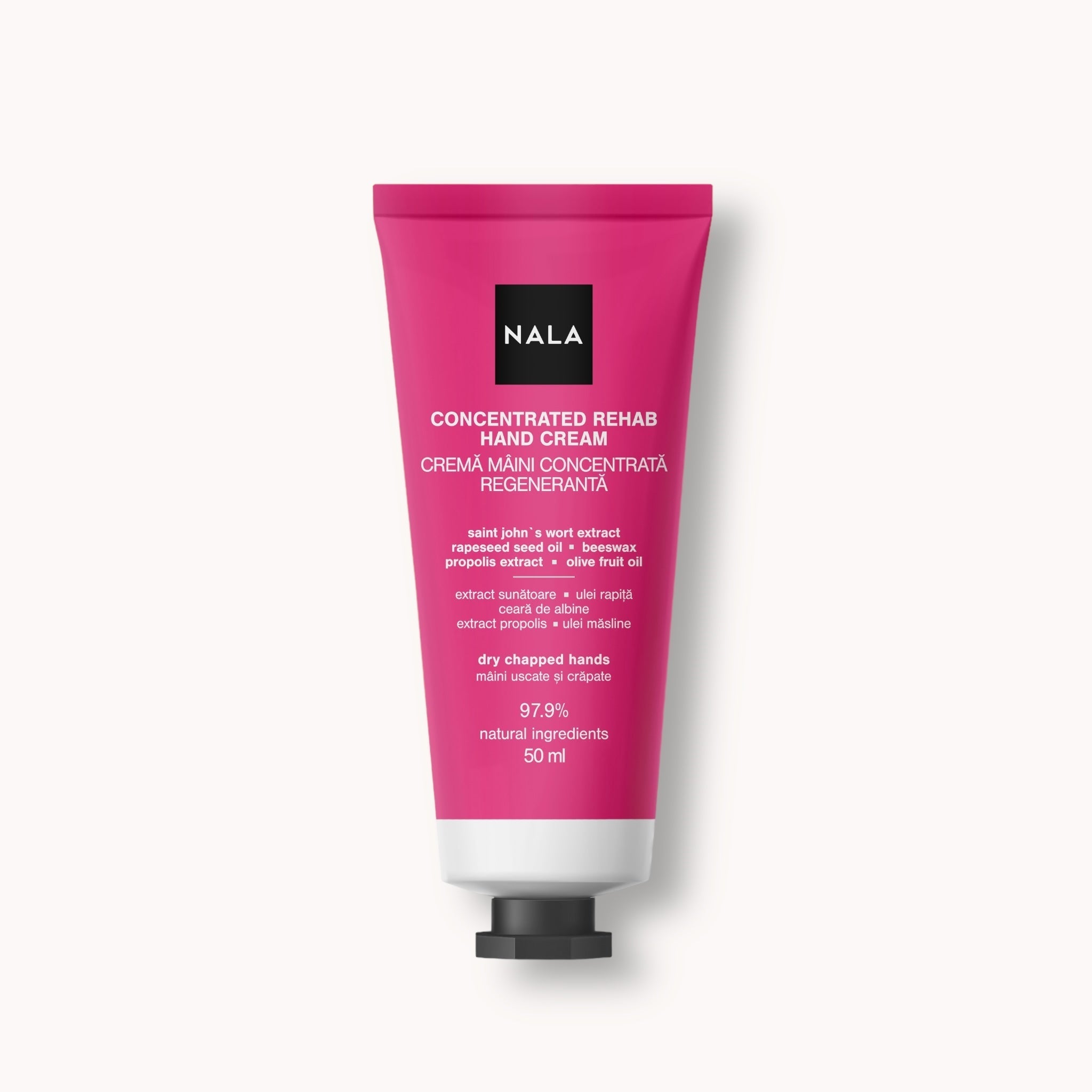 Crema de Manos Rehab Concentrada - Extracto de Hierba de San Juan, Aceite de Colza, Cera de Abeja, Propóleo, Aceite de Oliva