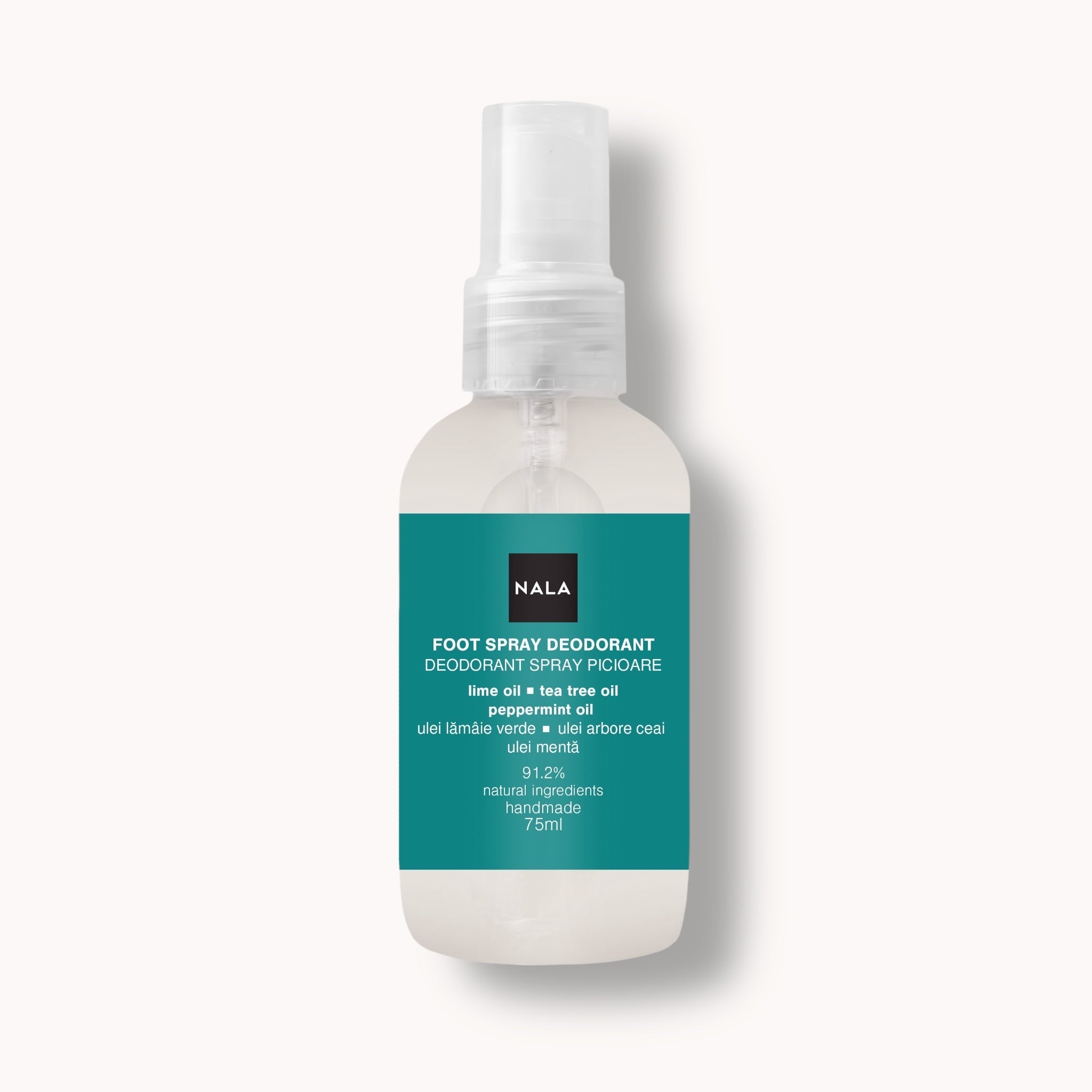 Desodorante en Spray para Pies - Lima, Árbol del Té, Menta piperita