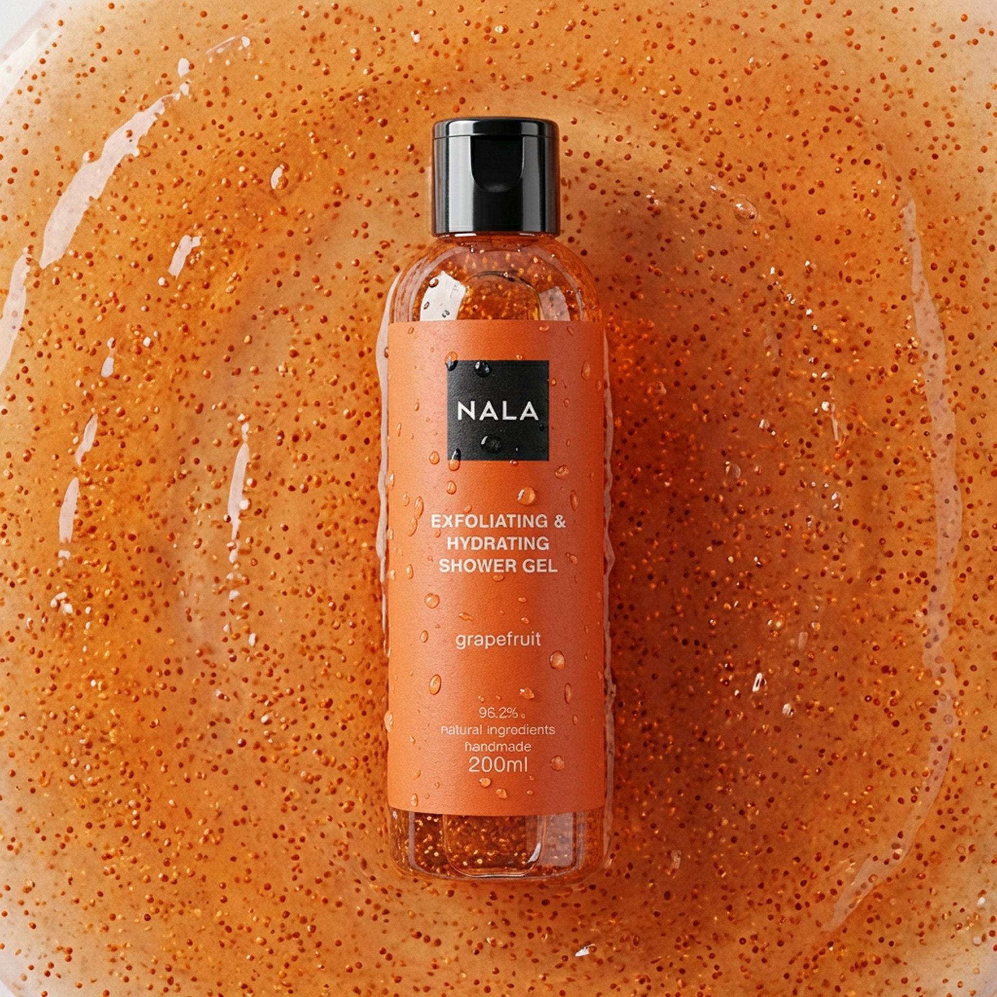 Gel de ducha exfoliante e hidratante - Grapefruit