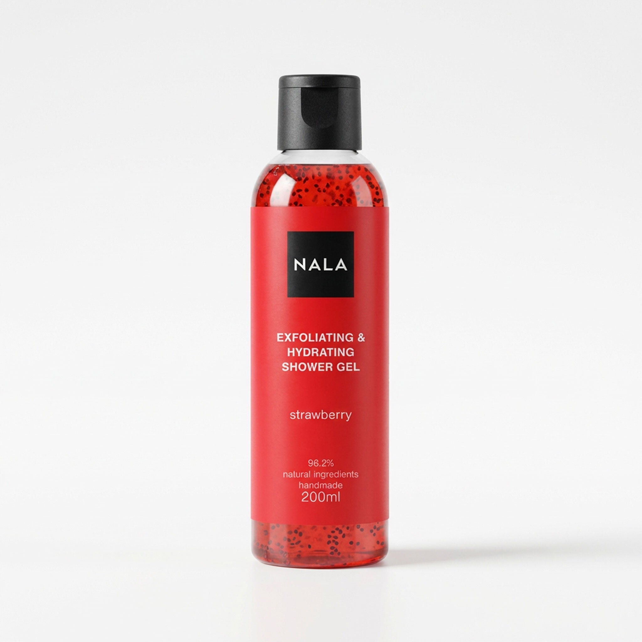 Gel de ducha exfoliante e hidratante - Fresa