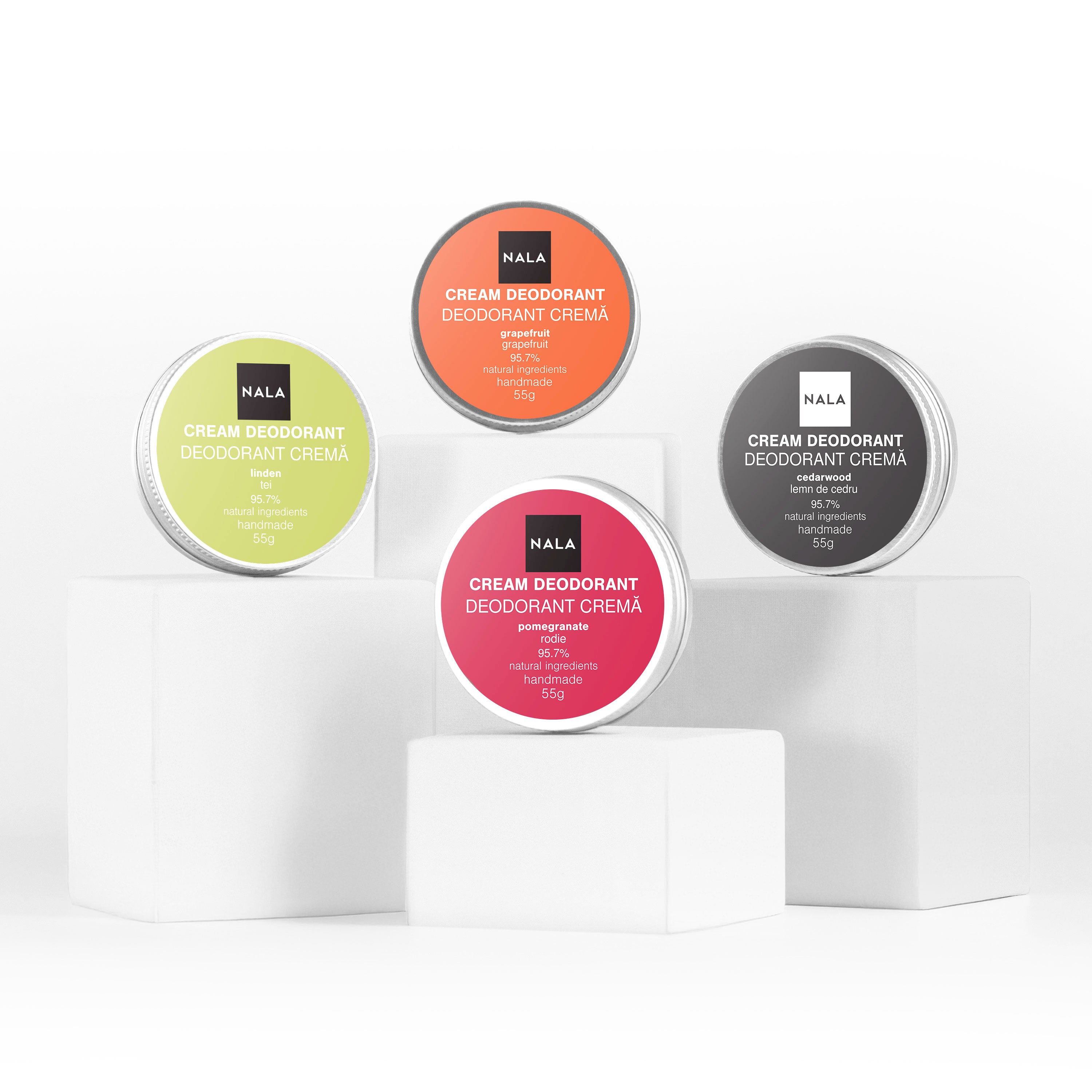 Pack de 4 Desodorantes Naturales – Sin Preocupaciones