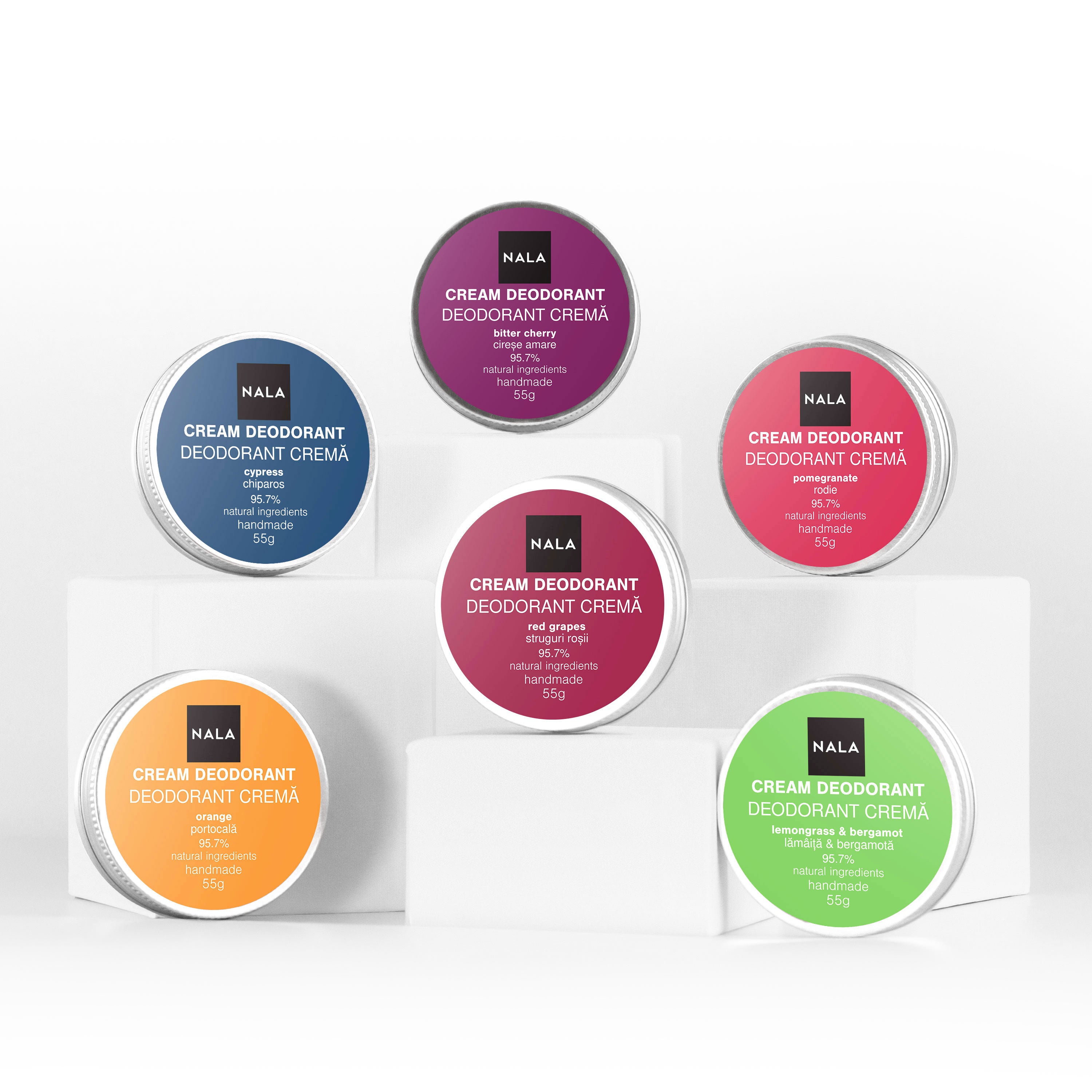 Pack de 6 Desodorantes Naturales - Protección y Confort