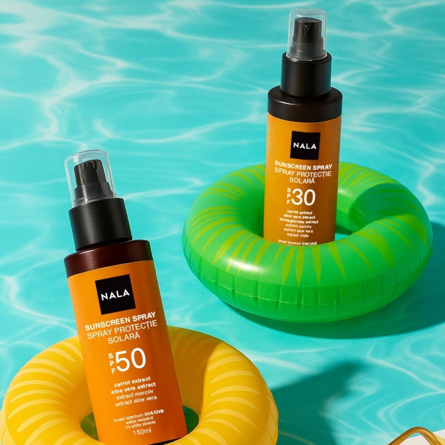 Spray protector solar SPF50 - Extracto de Zanahoria, Aloe Vera y Granada