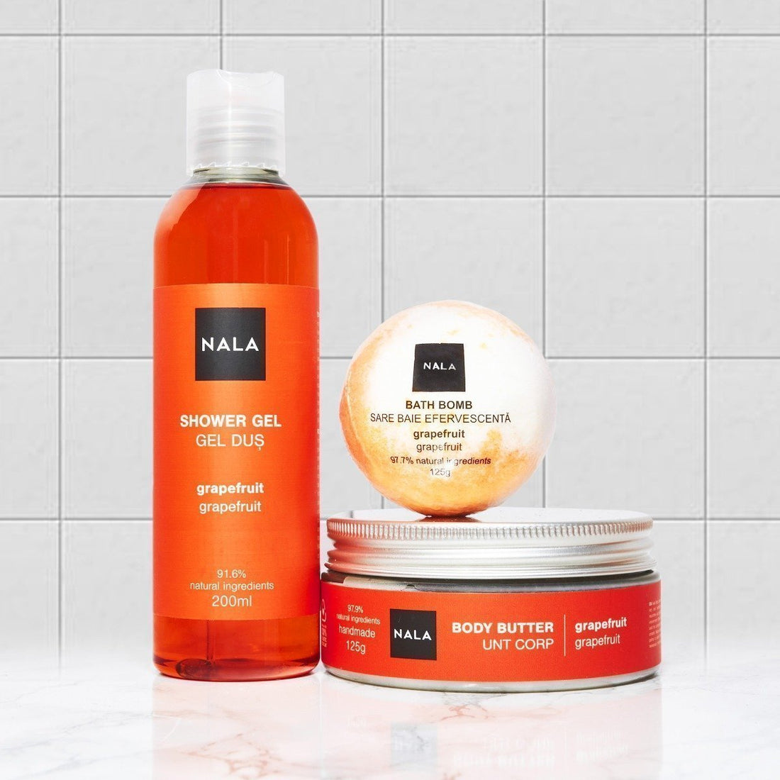 Set de Regalo Baño &amp; Hidratación – Grapefruit (manteca)