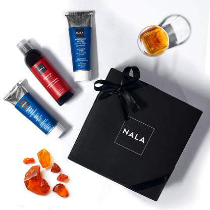 Set de Regalo Cuidado para Hombres – Ámbar y Bourbon
