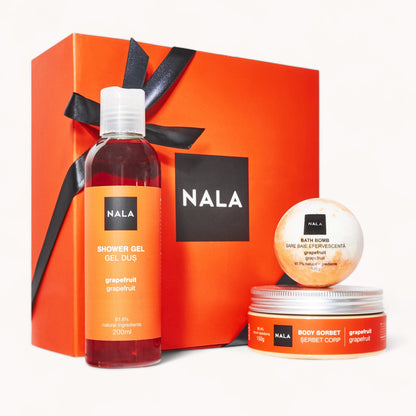 Set de Regalo Baño &amp; Hidratación – Grapefruit (Sorbete)