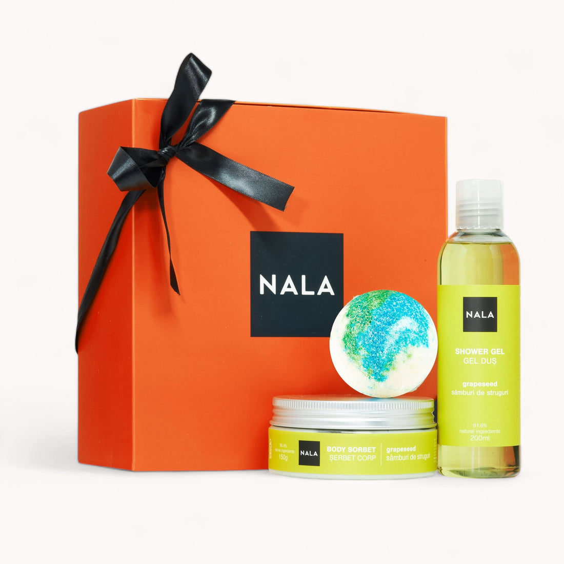 Set de Regalo Baño &amp; Hidratación – Semillas de Uva (Sorbete)