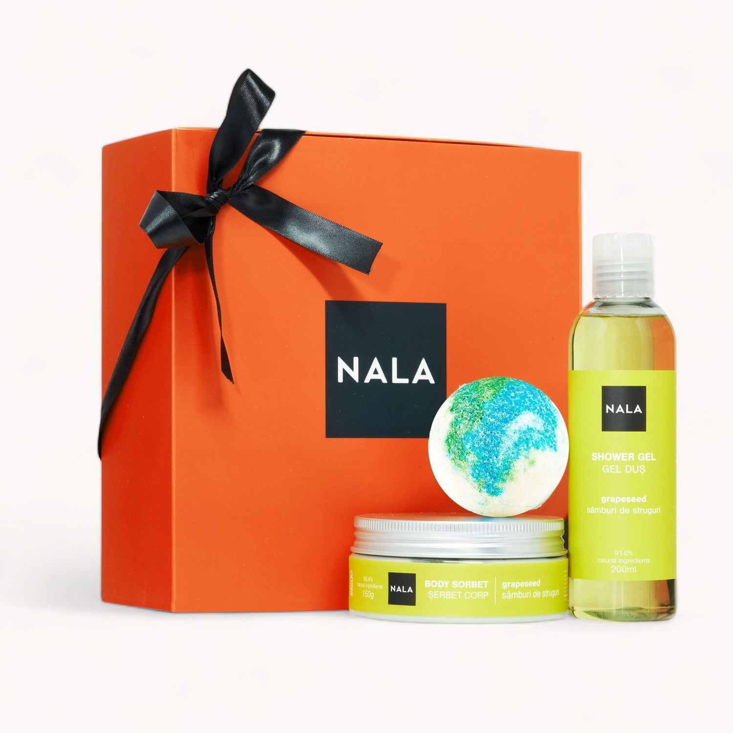 Set de Regalo Baño &amp; Hidratación – Semillas de Uva (Sorbete)