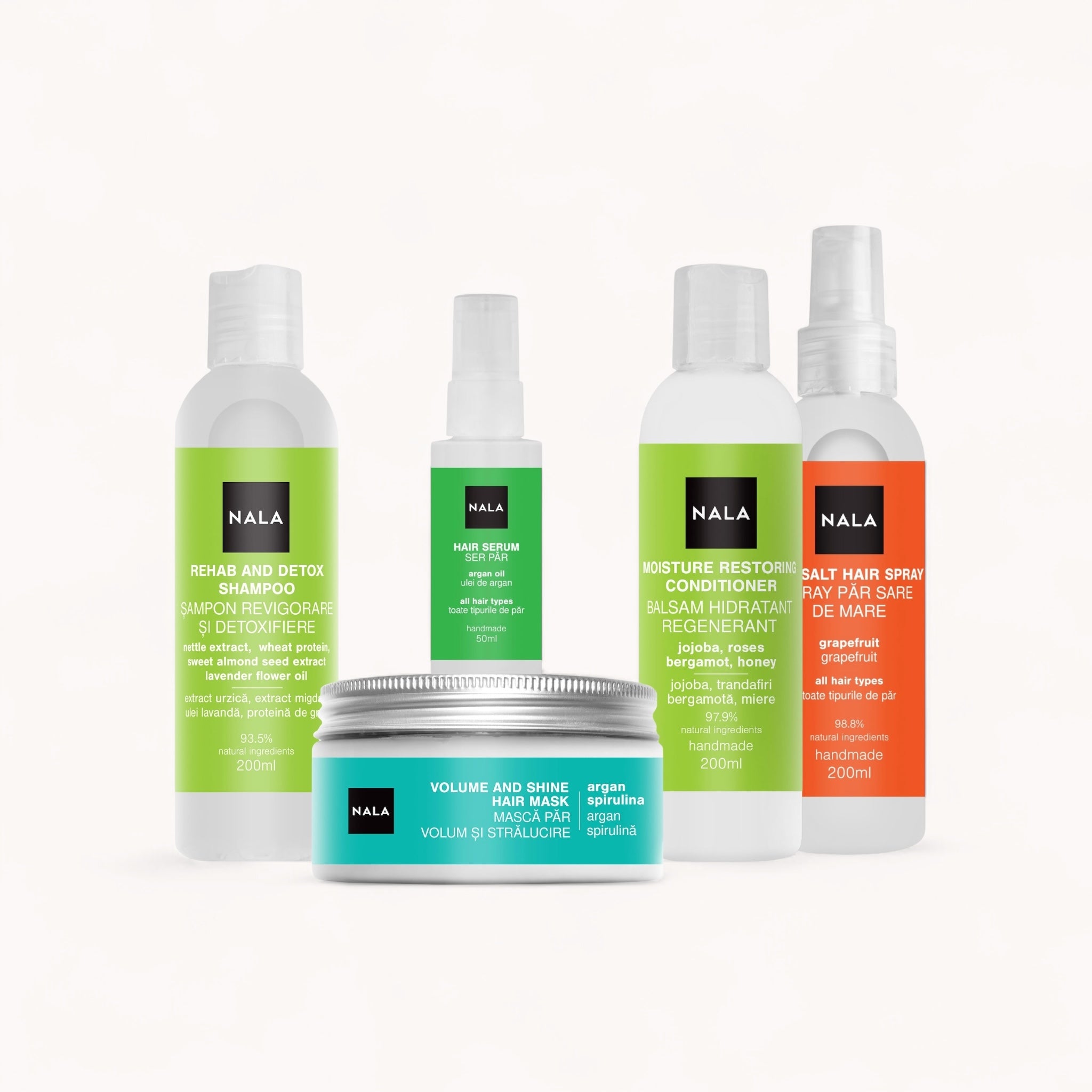 Set de tratamiento y peinado para el cabello - Revitalización e hidratación