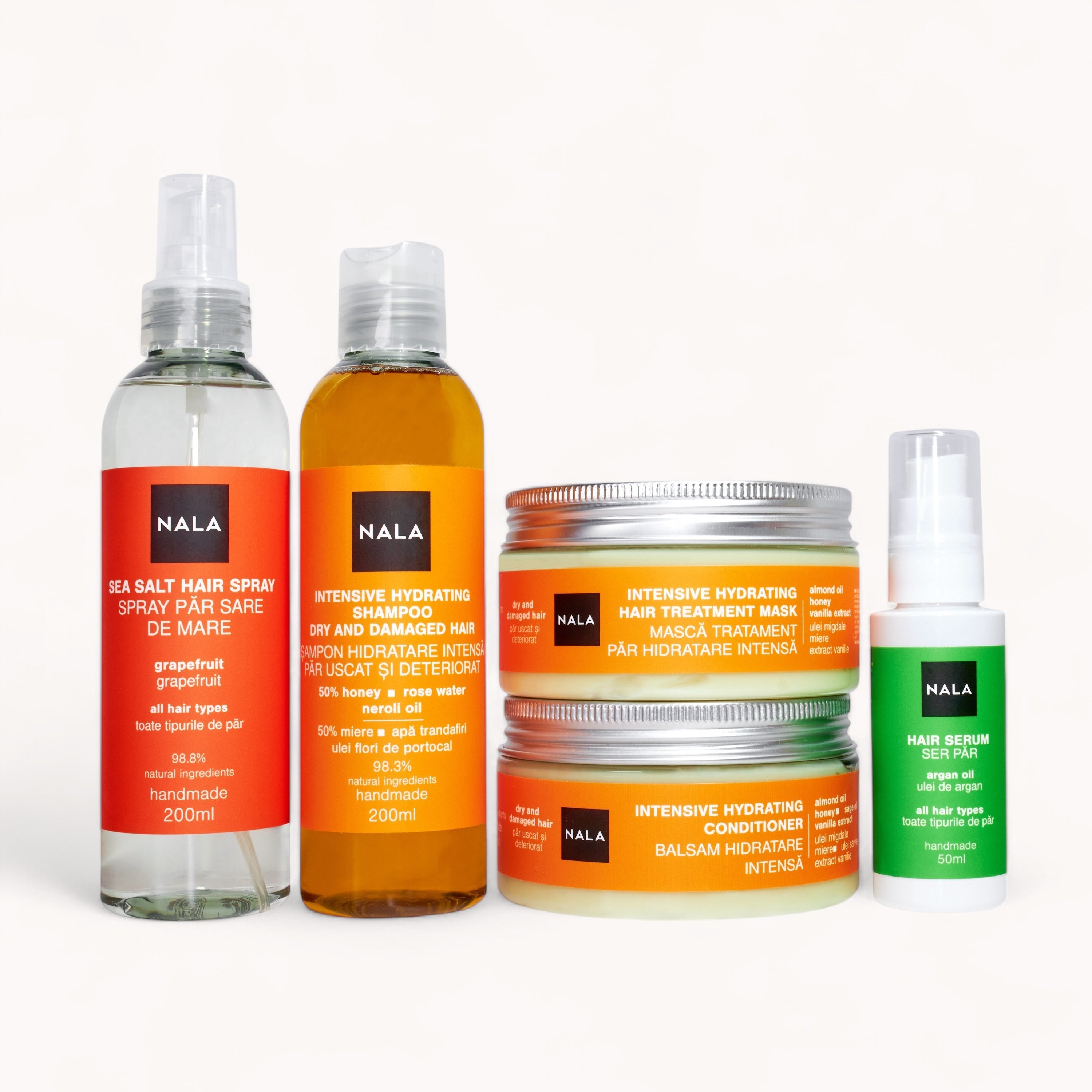 Set de tratamiento y peinado para cabello dañado - Hidratación intensa