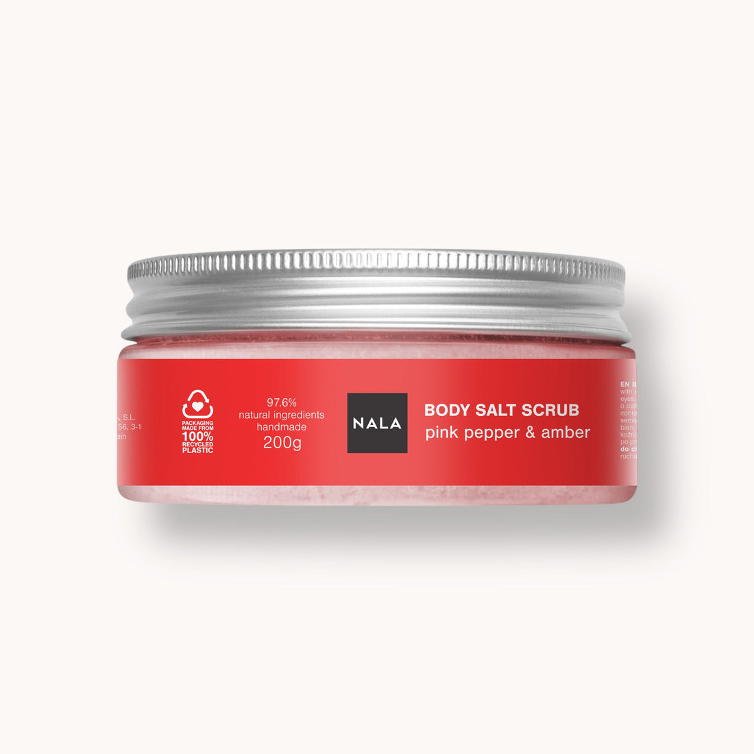 Exfoliante de Sal – Pimienta Rosa &amp; Ámbar