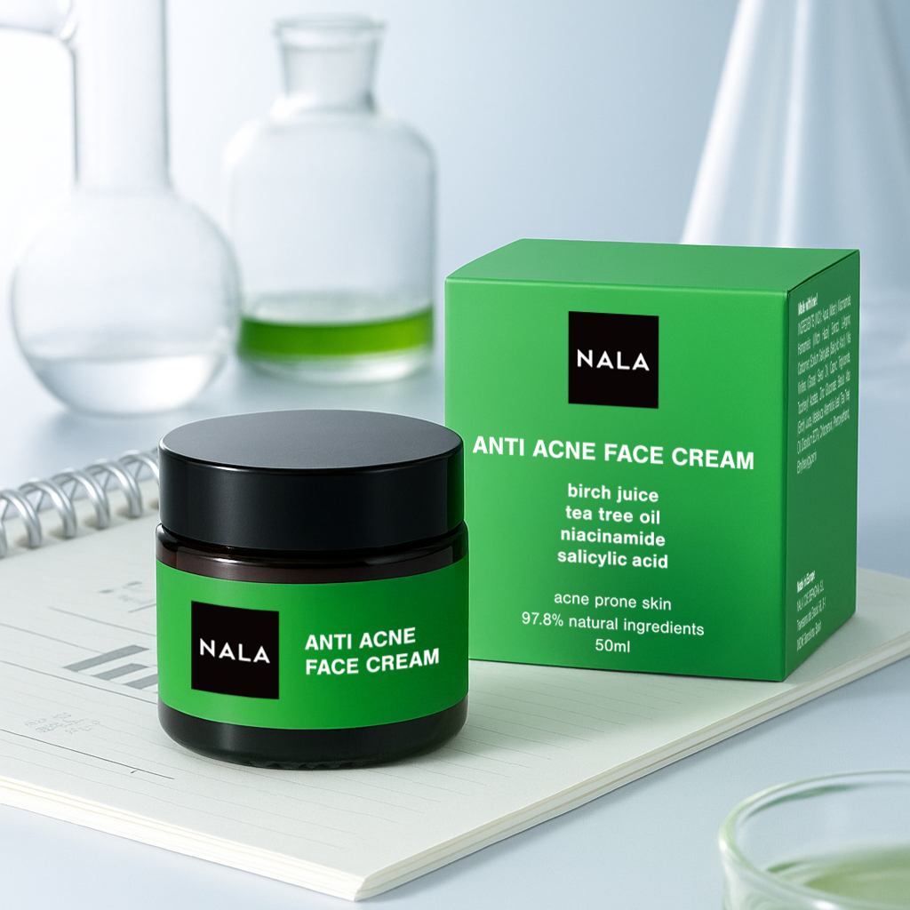 Crema Antiacné – Niacinamida, Ácido Salicílico, Savia de Abedul y Aceite de Árbol de Té