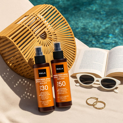 Spray protector solar SPF50 - Extracto de Zanahoria, Aloe Vera y Granada