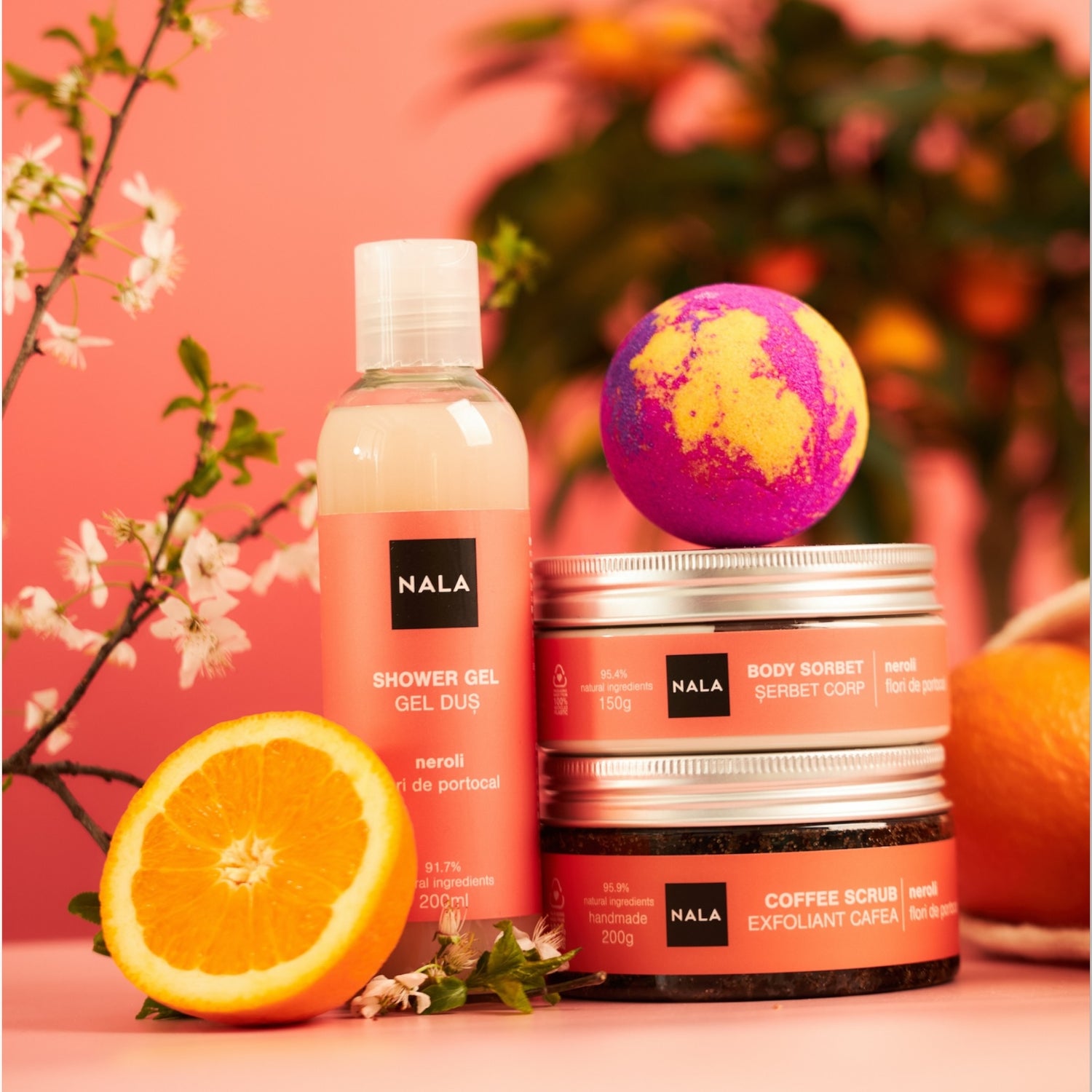 Exfoliante de CAFÉ - Flores de Naranjo