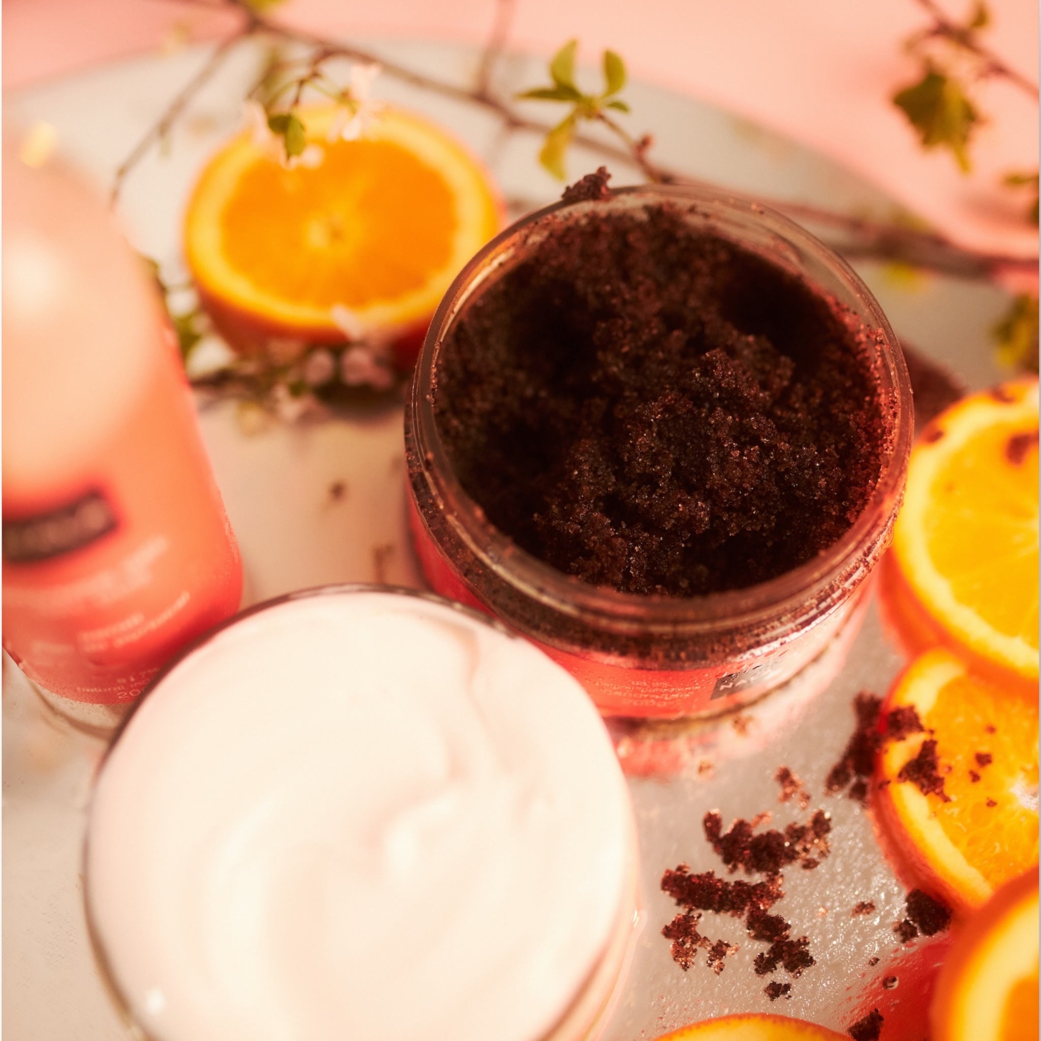 Exfoliante de CAFÉ - Flores de Naranjo