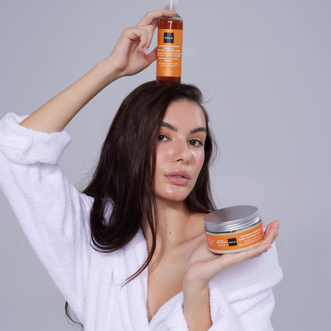 Mascarilla de Tratamiento Capilar Hidratante Intensivo - Aceite de Almendras, Miel, Vainilla