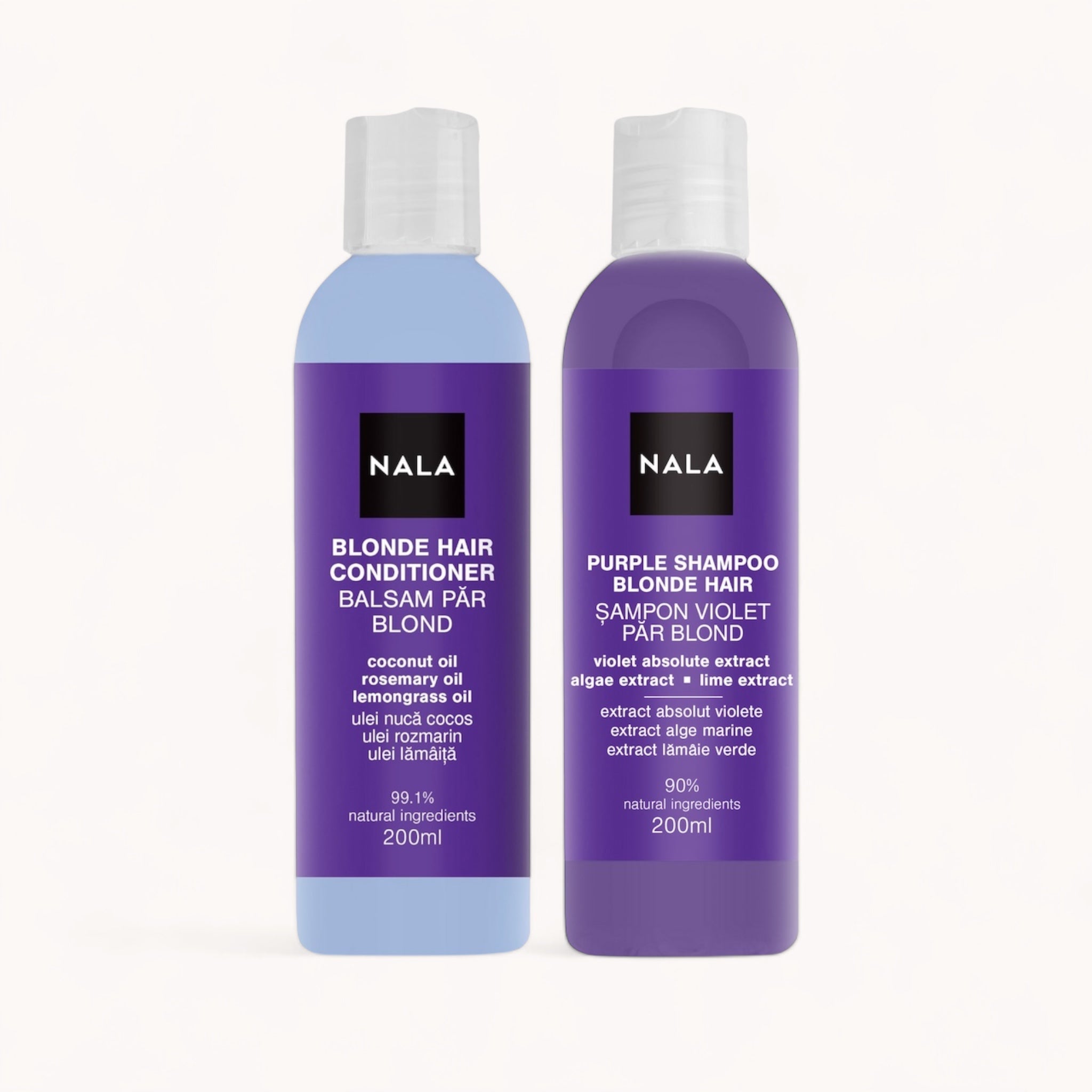 Set de cuidado para cabello rubio Violeta