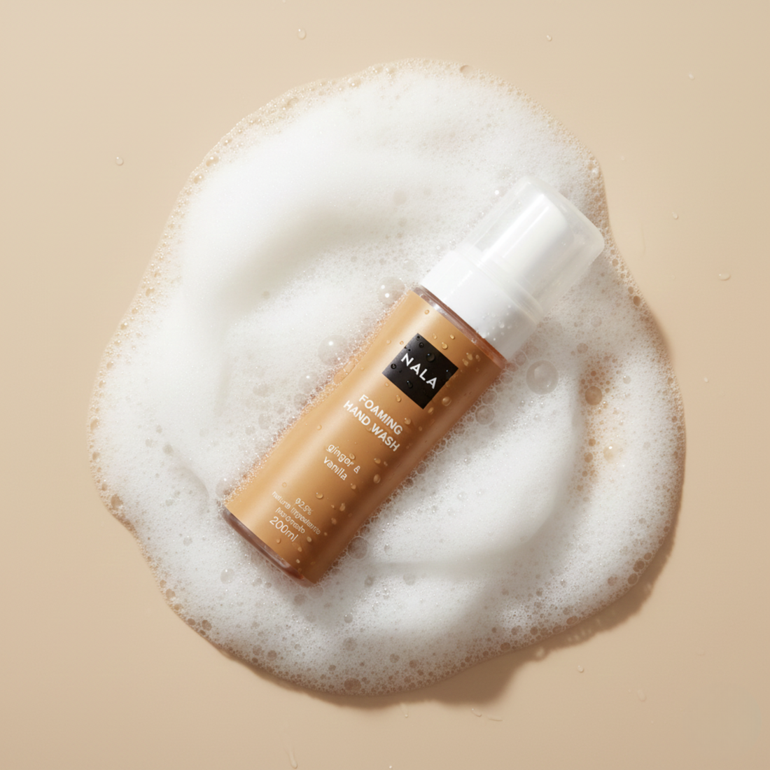 Jabón Natural en Espuma - Jengibre y Vainilla