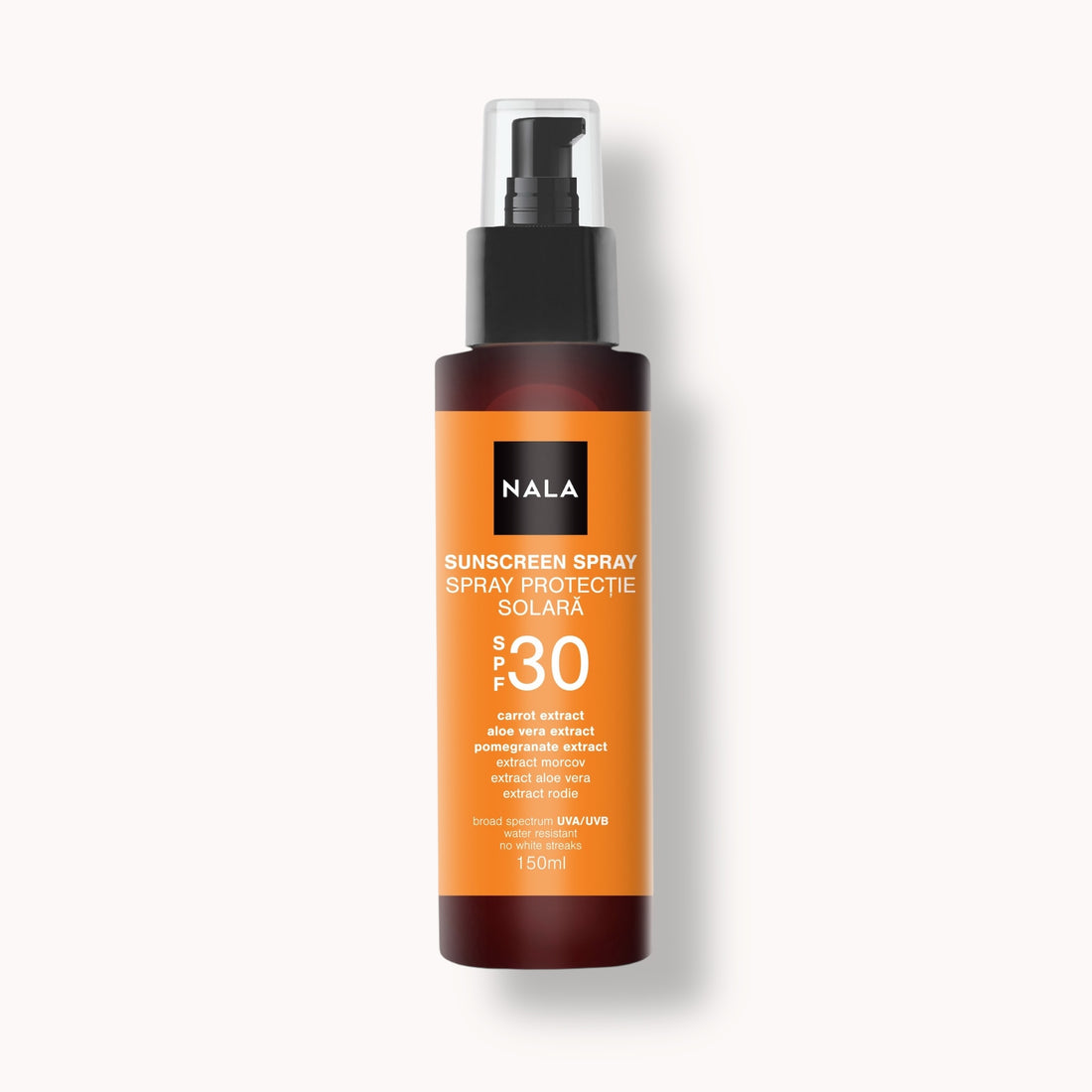 Spray protector solar SPF30 - Extracto de Zanahoria, Aloe Vera y Granada