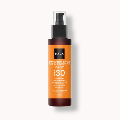 Spray protector solar SPF30 - Extracto de Zanahoria, Aloe Vera y Granada