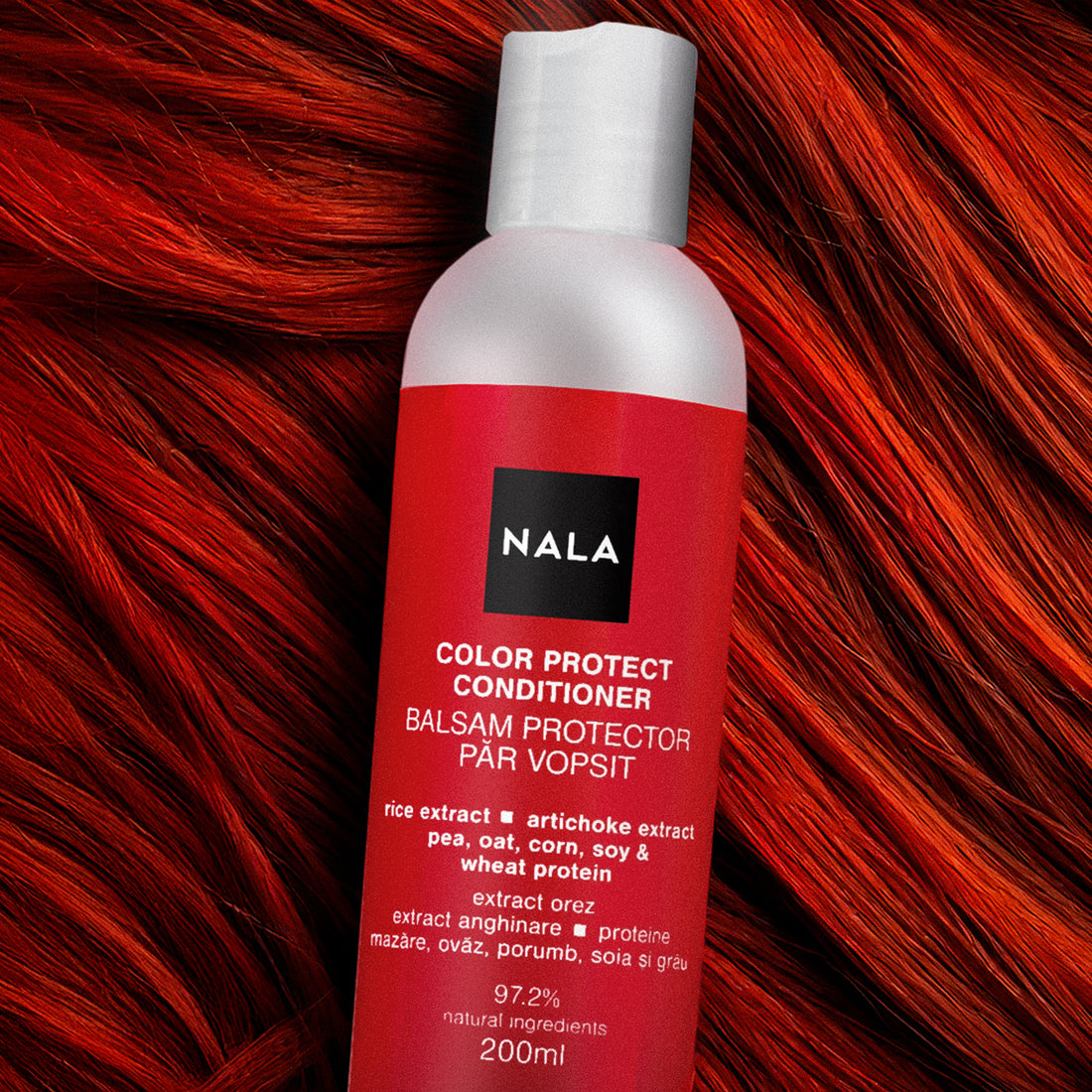 Bálsamo protector para Cabello Teñido - Extracto de Arroz, Alcachofa, Proteínas de Guisante, Avena, Maíz, Soja y Trigo