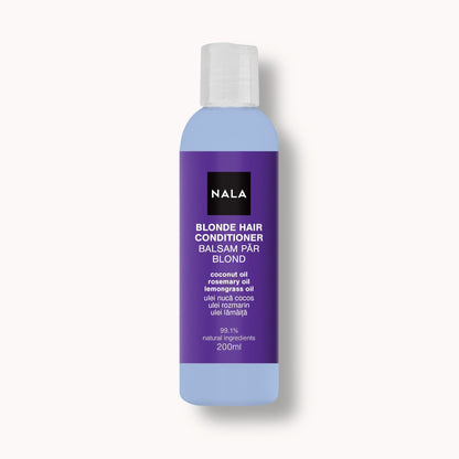 Acondicionador Púrpura Cabello Rubio - Aceite de Coco, Romero y Hierba Limón