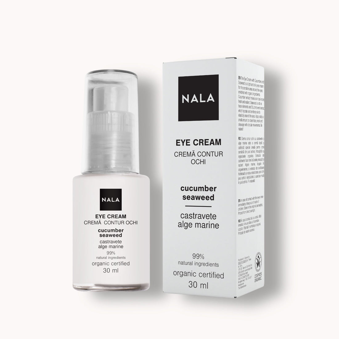 Crema Contorno de Ojos - Pepino y Algas