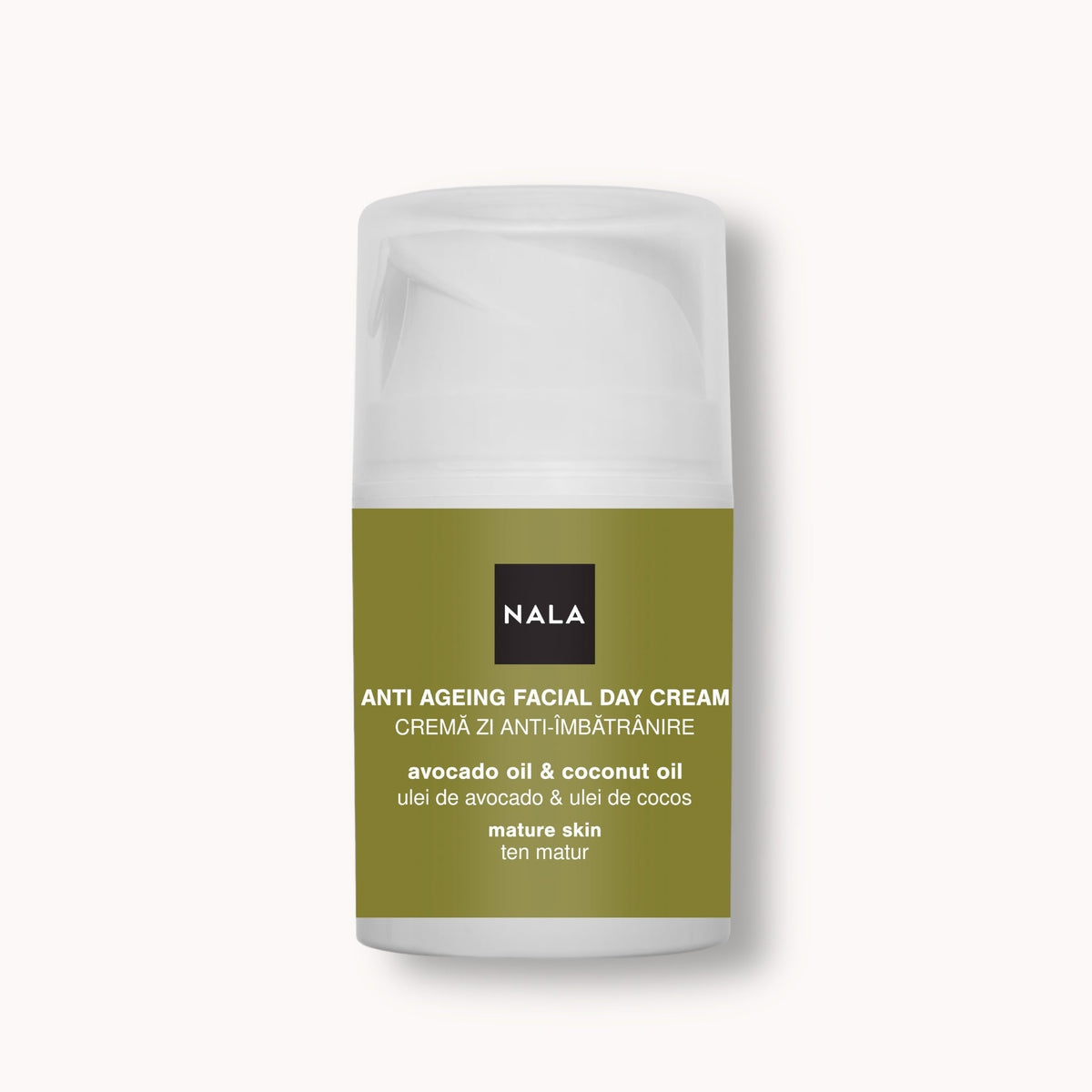 Crema facial de día antiedad - Pieles maduras - Aceite de aguacate