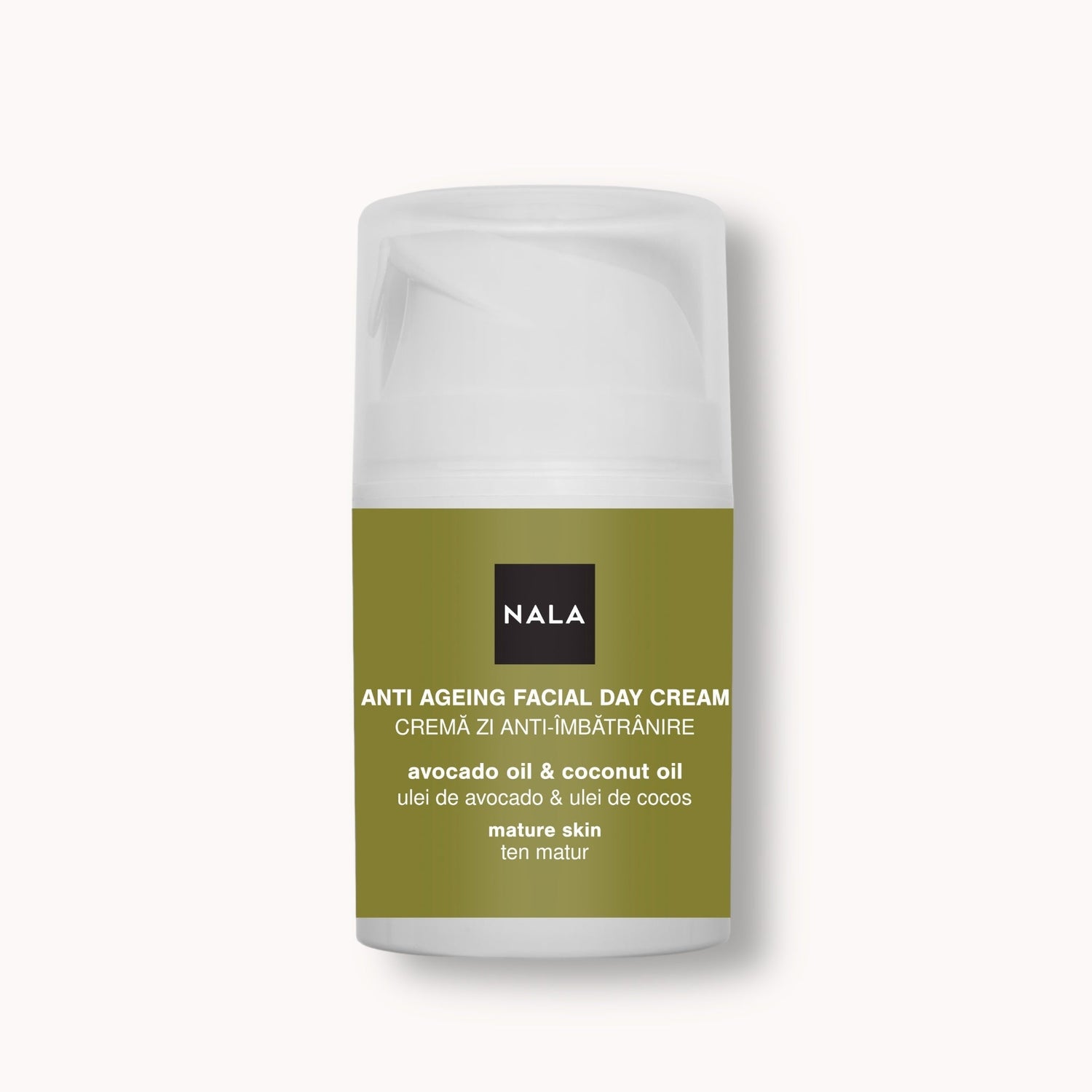 Crema facial de día antiedad - Pieles maduras - Aceite de aguacate