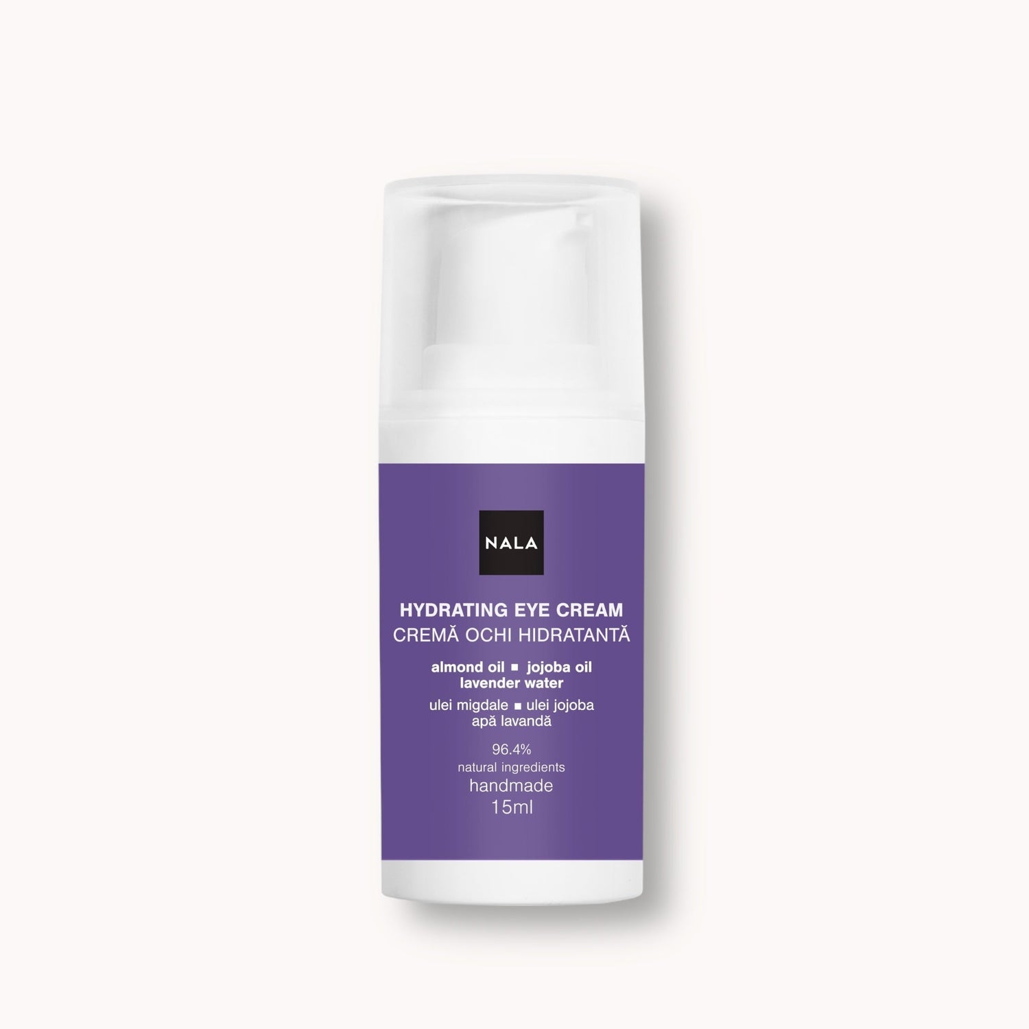 Crema Hidratante Contorno de Ojos - Aceite de Almendras, Aceite de Jojoba, Agua de Lavanda