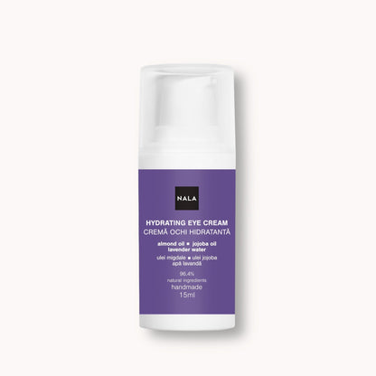Crema Hidratante Contorno de Ojos - Aceite de Almendras, Aceite de Jojoba, Agua de Lavanda