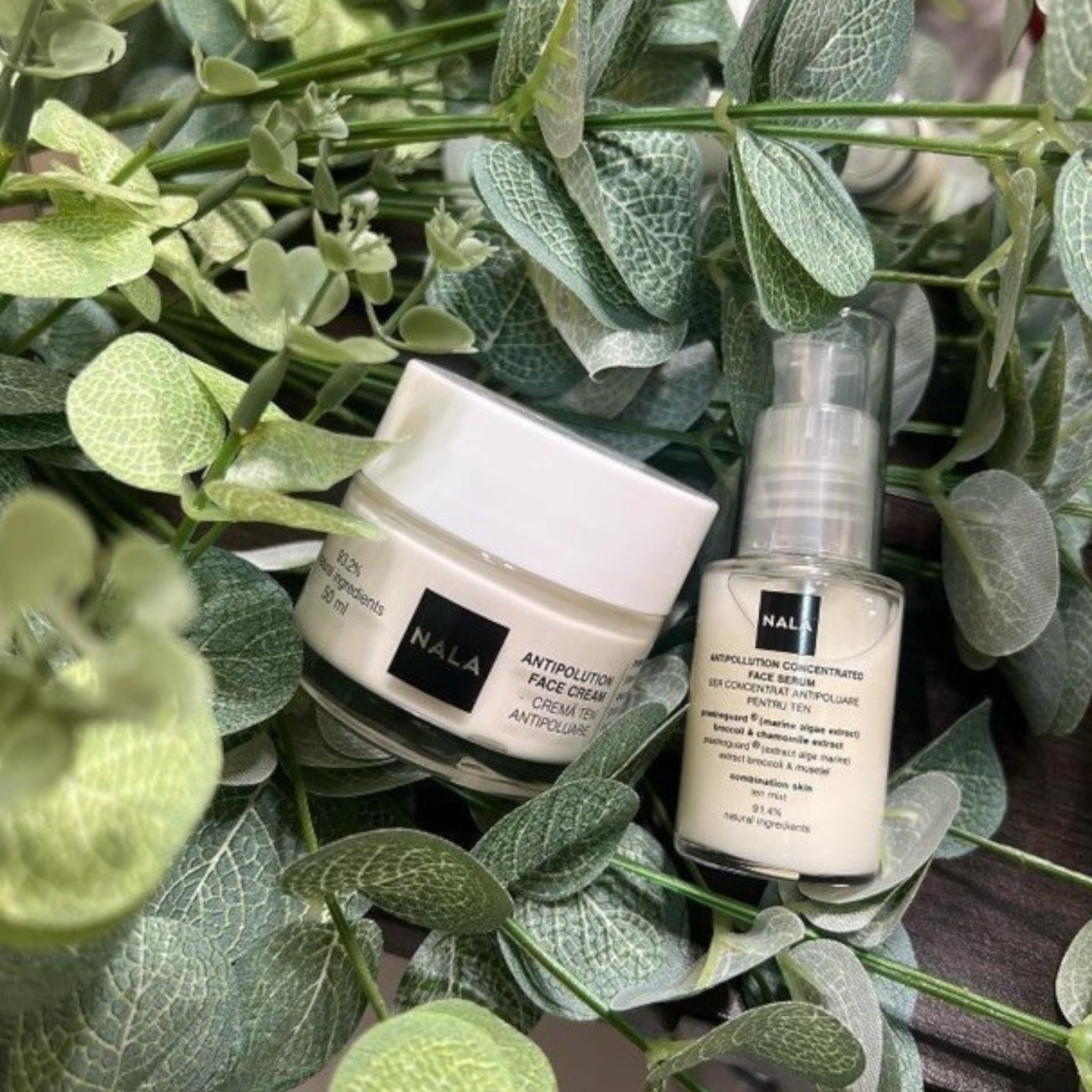 Crema facial anticontaminación - Pieles mixtas - Algas y pepino