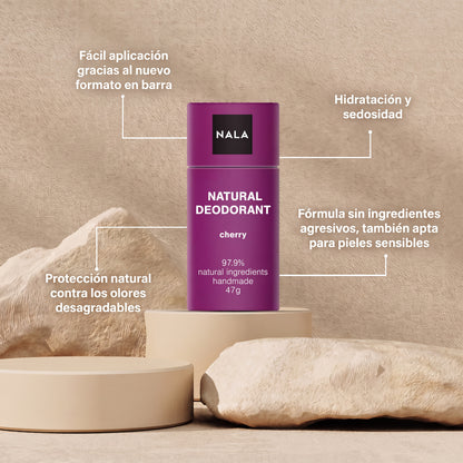 Desodorante Natural en Barra – Cereza