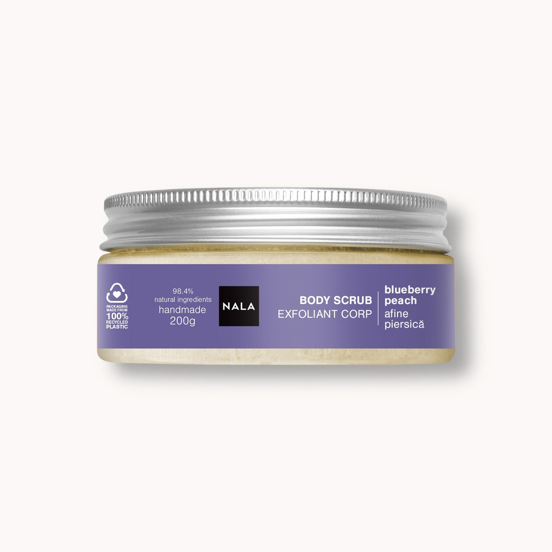 Exfoliante corporal de sal - Arándano y melocotón