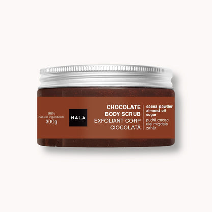 Exfoliante corporal de chocolate - Cacao en polvo y aceite de almendras