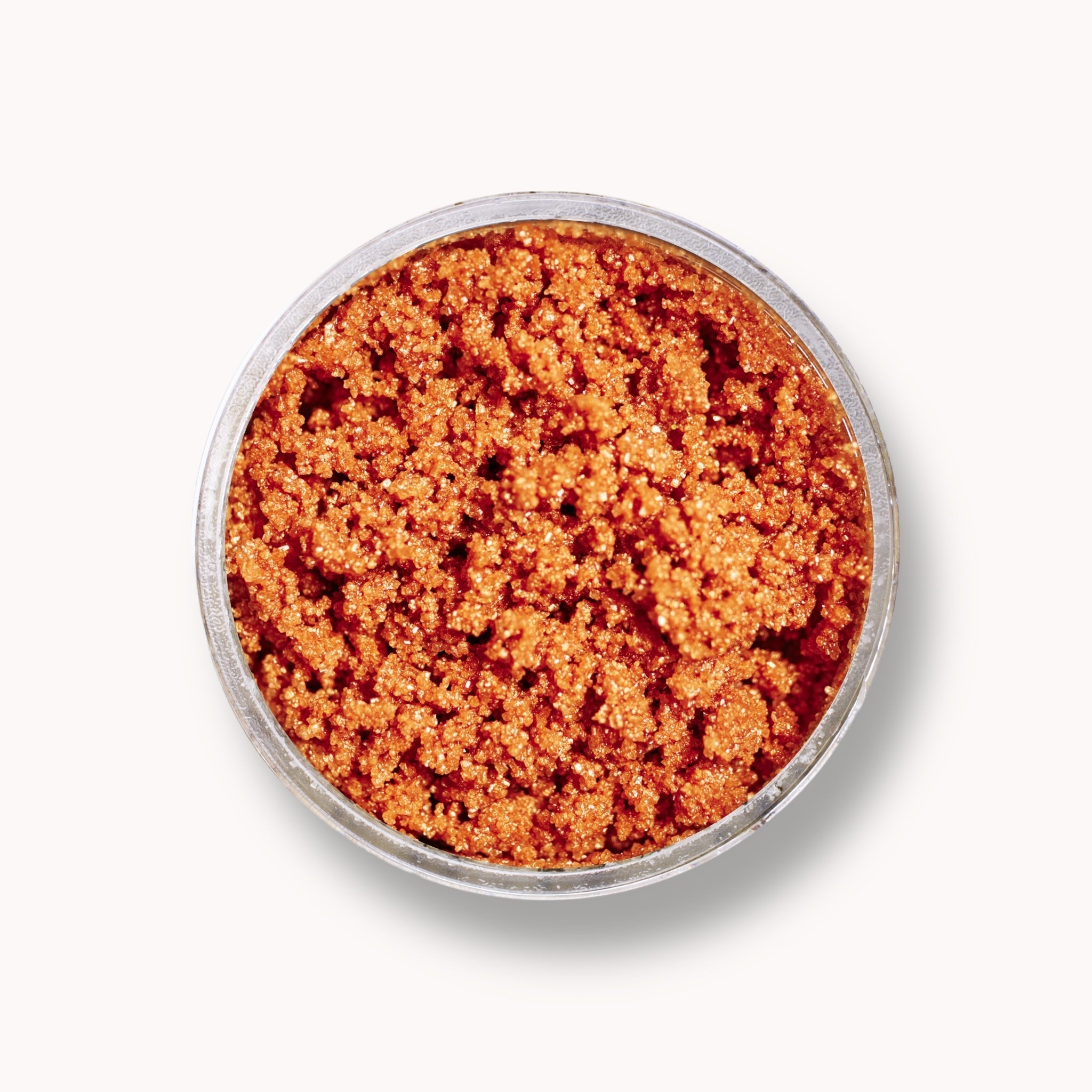 Exfoliante corporal de azúcar dorado y brillante