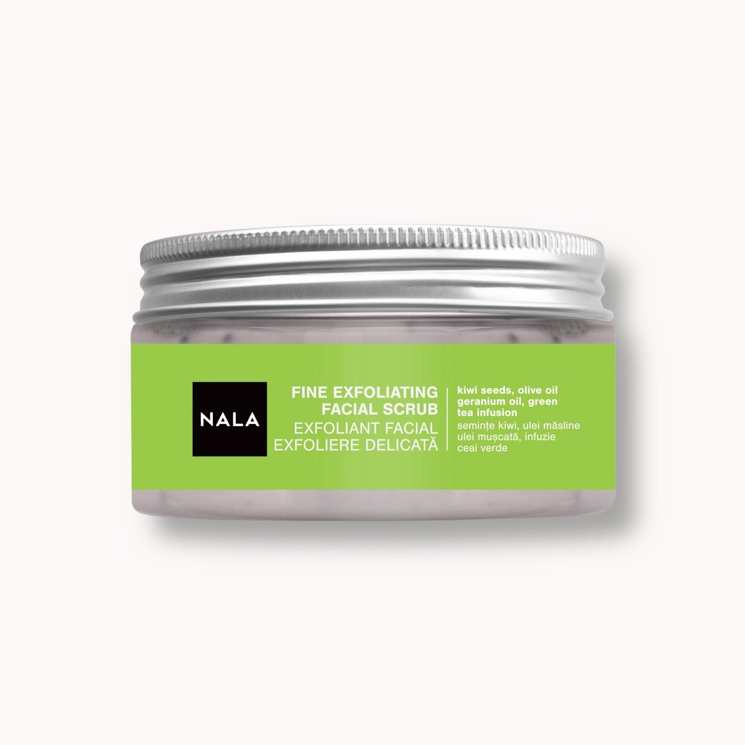 Exfoliante Facial Fino - Kiwi, Aceite de Oliva, Geranio