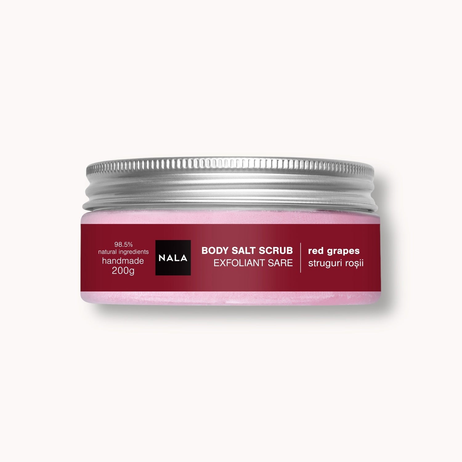 Exfoliante corporal de sal - Uvas rojas