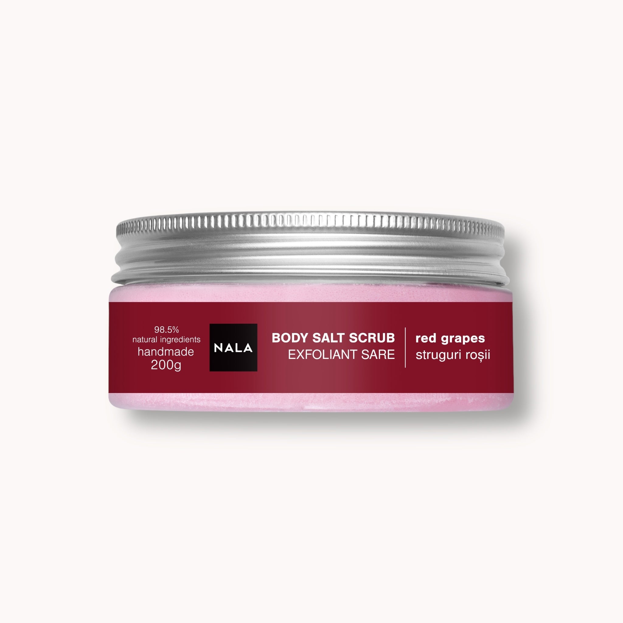 Exfoliante corporal de sal - Uvas rojas