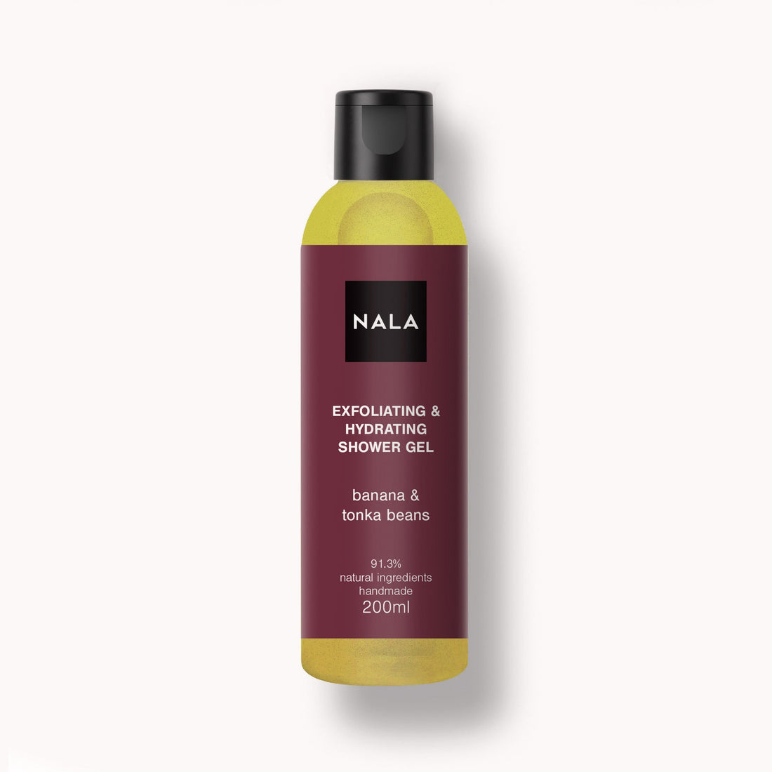 Gel de Ducha Exfoliante Hidratante - Plátano &amp; Haba Tonka