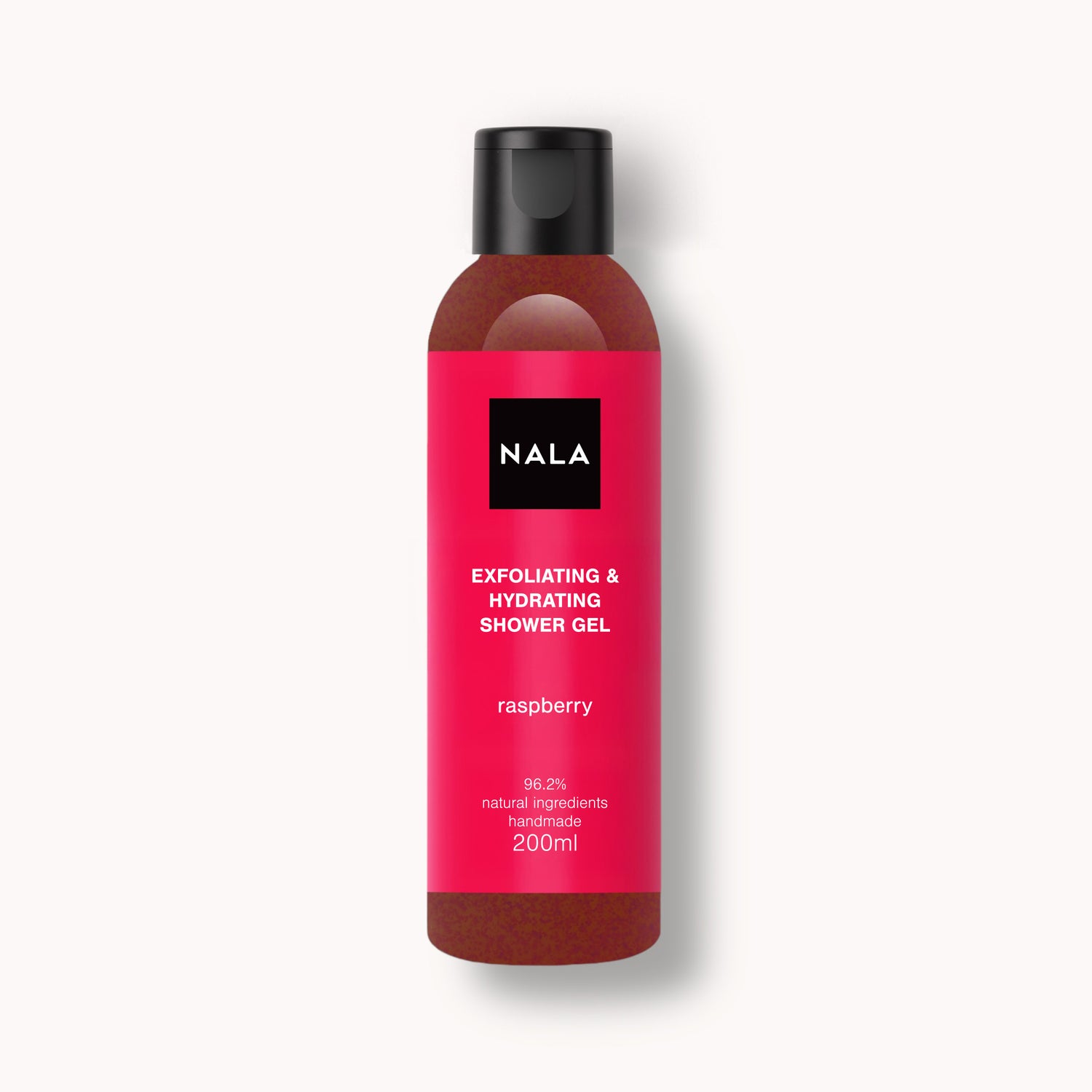 Gel de ducha exfoliante e hidratante - Frambuesa