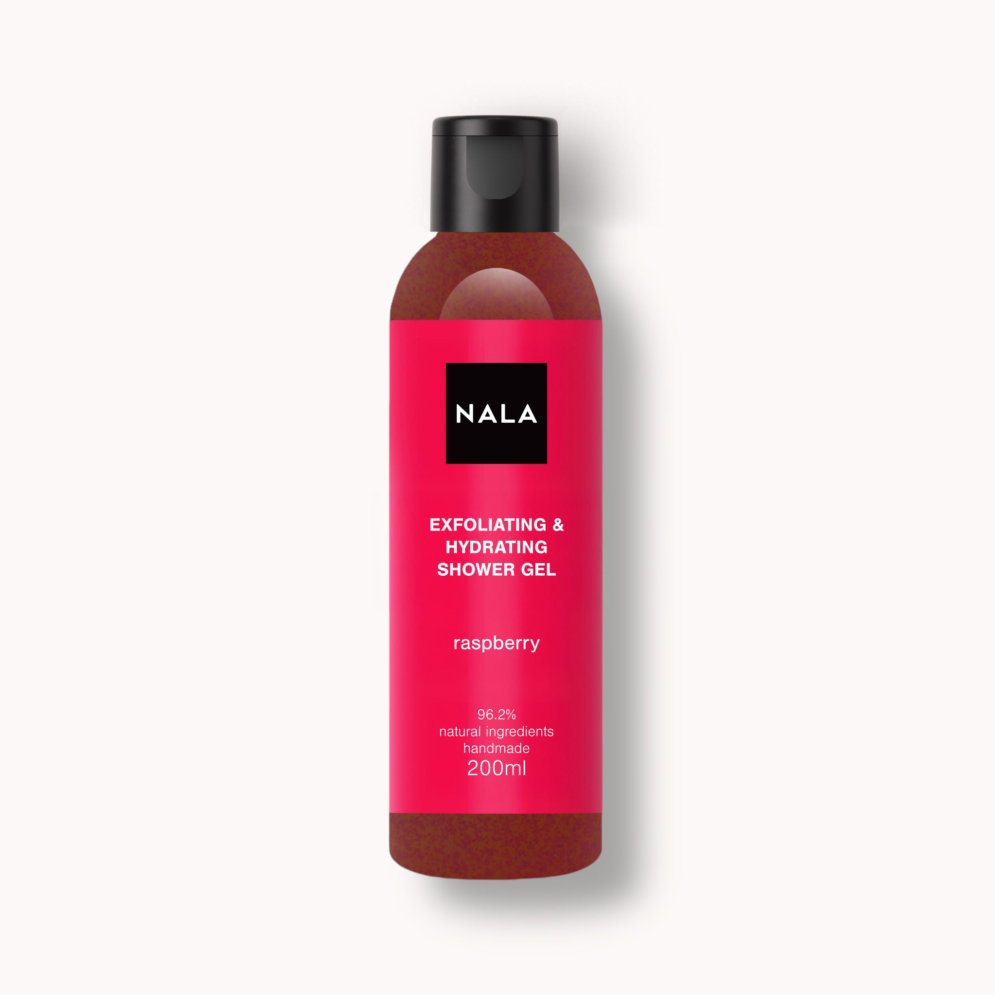 Gel de ducha exfoliante e hidratante - Frambuesa